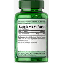Cargar imagen en el visor de la galería, Zinc 50mg Puritans Pride 250 cápsulas
