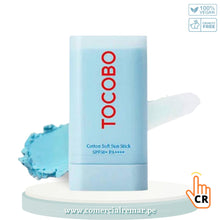 Cargar imagen en el visor de la galería, Tocobo Cotton Soft Sun Stick SPF50+ PA++++