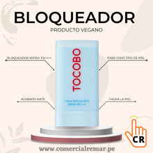 Cargar imagen en el visor de la galería, Tocobo Cotton Soft Sun Stick SPF50+ PA++++