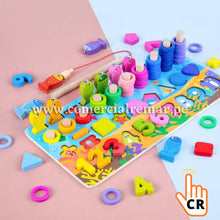 Cargar imagen en el visor de la galería, Tablero Montessori didáctico 6 en 1 de 97 piezas