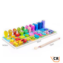 Cargar imagen en el visor de la galería, Tablero Montessori didáctico 6 en 1 de 97 piezas