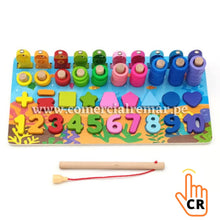 Cargar imagen en el visor de la galería, Tablero Montessori didáctico 6 en 1 de 97 piezas