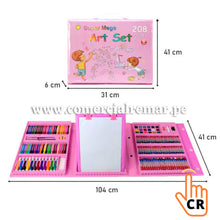 Cargar imagen en el visor de la galería, Set de Arte y Dibujo Didáctico Original 208 piezas para niño y niña