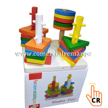 Cargar imagen en el visor de la galería, Plantado con Obstáculos x 4 columnas didáctico de madera