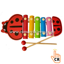Cargar imagen en el visor de la galería, Xilófono de Animales 5 Notas Instrumento para Niños - MARIQUITA