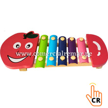 Cargar imagen en el visor de la galería, Xilófono Manzanita de 5 notas Didáctico Instrumento Musical para Niños
