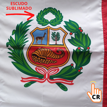 Cargar imagen en el visor de la galería, Bandera de Perú Pabellón Nacional de Alto Rendimiento para Izar Con o Sin Escudo