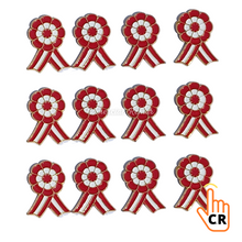 Cargar imagen en el visor de la galería, Escarapelas de Perú Metálicas Con Imperdible Fiestas Patrias