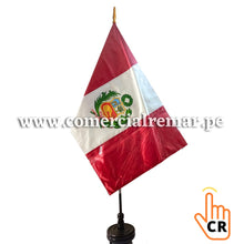 Cargar imagen en el visor de la galería, Estandarte Nacional Oficial de Perú Estampado para Oficinas e Instituciones
