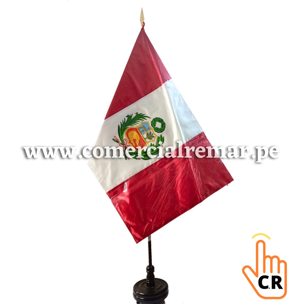 Estandarte Nacional Oficial de Perú Estampado para Oficinas e Instituciones
