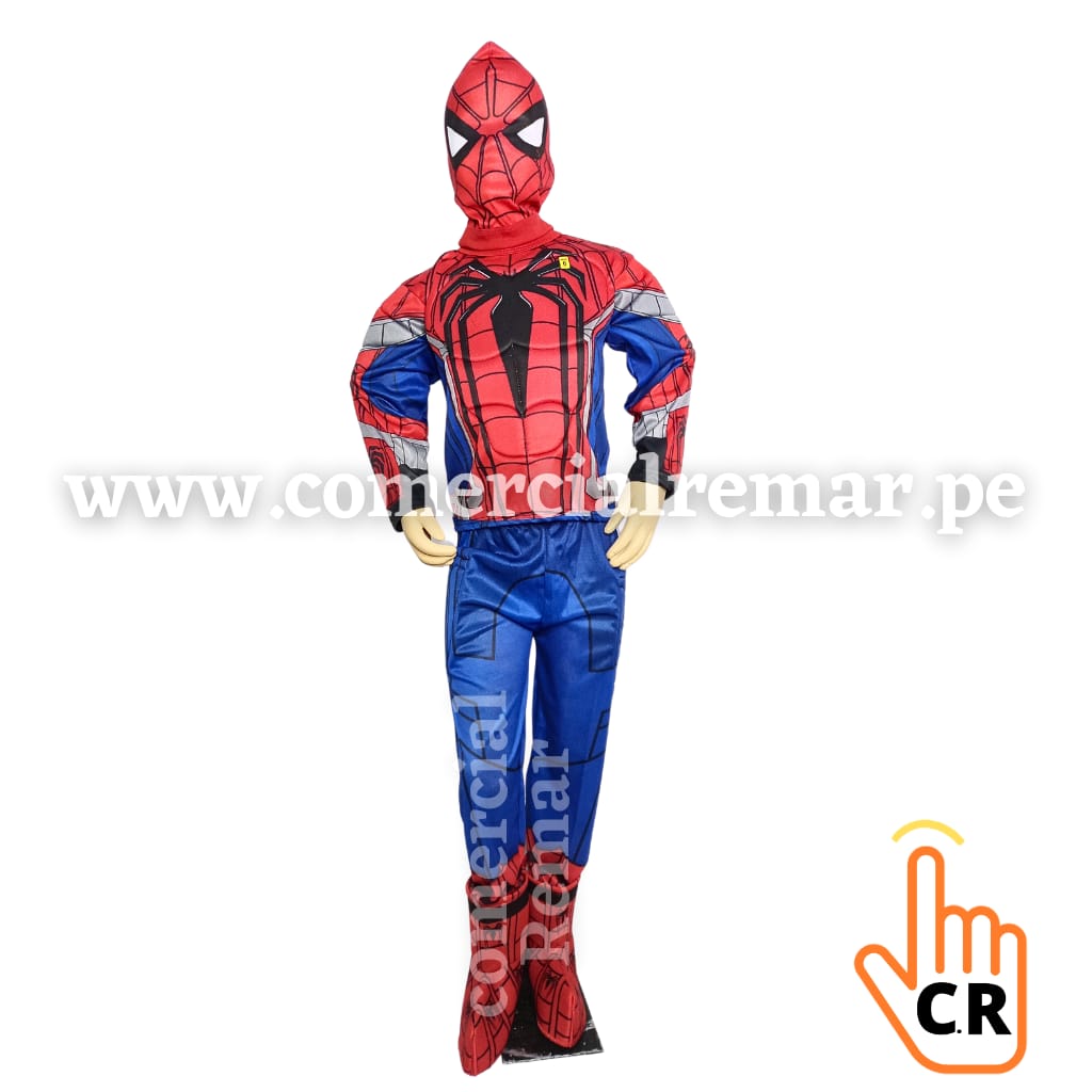Disfraz Spiderman con Músculos Hombre Araña para Niño