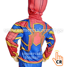 Cargar imagen en el visor de la galería, Disfraz Iron Spiderman con Músculos Hombre Araña para Niños
