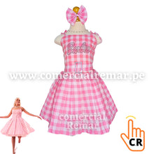 Cargar imagen en el visor de la galería, Disfraz Barbie Vestido de Cuadros para Niña y Adulto
