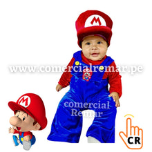 Cargar imagen en el visor de la galería, Disfraz Mario Bros Plush para Bebé y Niño Pequeño
