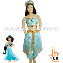 Cargar imagen en el visor de la galería, Disfraz Jazmin Princesa Jasmine para Niña
