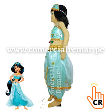 Cargar imagen en el visor de la galería, Disfraz Jazmin Princesa Jasmine para Niña
