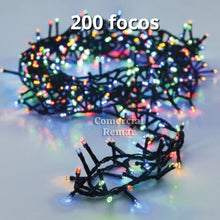 Cargar imagen en el visor de la galería, Luces de Navidad Lineales 200 Focos Cable Verde Musicales
