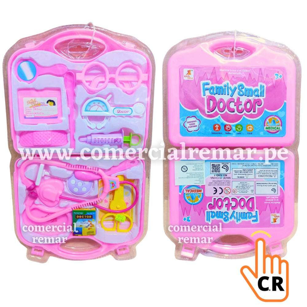 Set de Doctora Maleta Rosada para Niña
