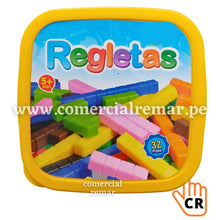 Cargar imagen en el visor de la galería, Regletas de Cuisenaire Fraccionadas de Plástico 32 Piezas
