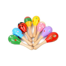 Cargar imagen en el visor de la galería, Maracas de Madera Par Instrumento Musical para Niños
