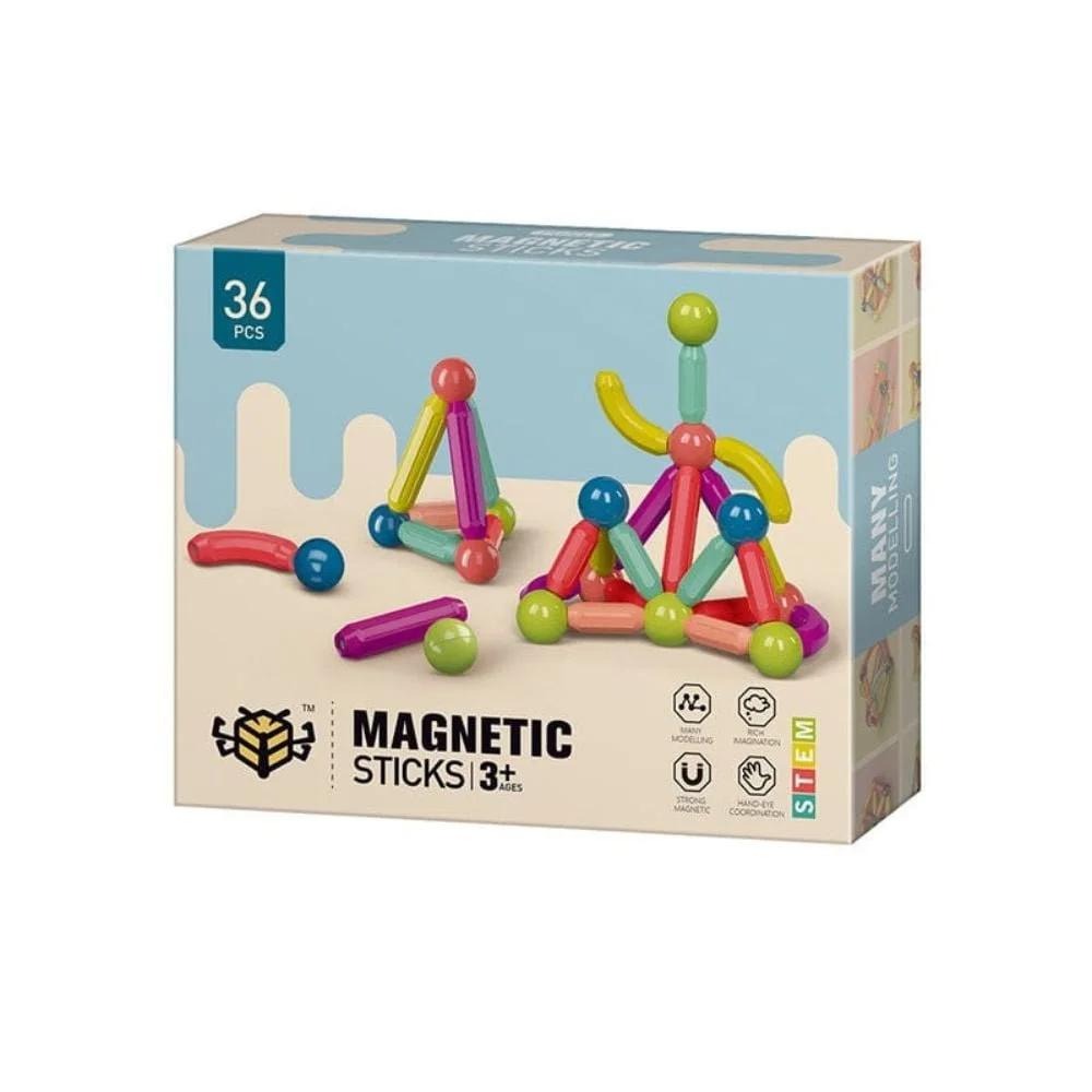 60 Piezas Bloques Magnéticos De Construcción | Juguetes Educativos Montessori Para Niños 3-8 Años | Juego De Imanes Con Ruedas Y Castillos
