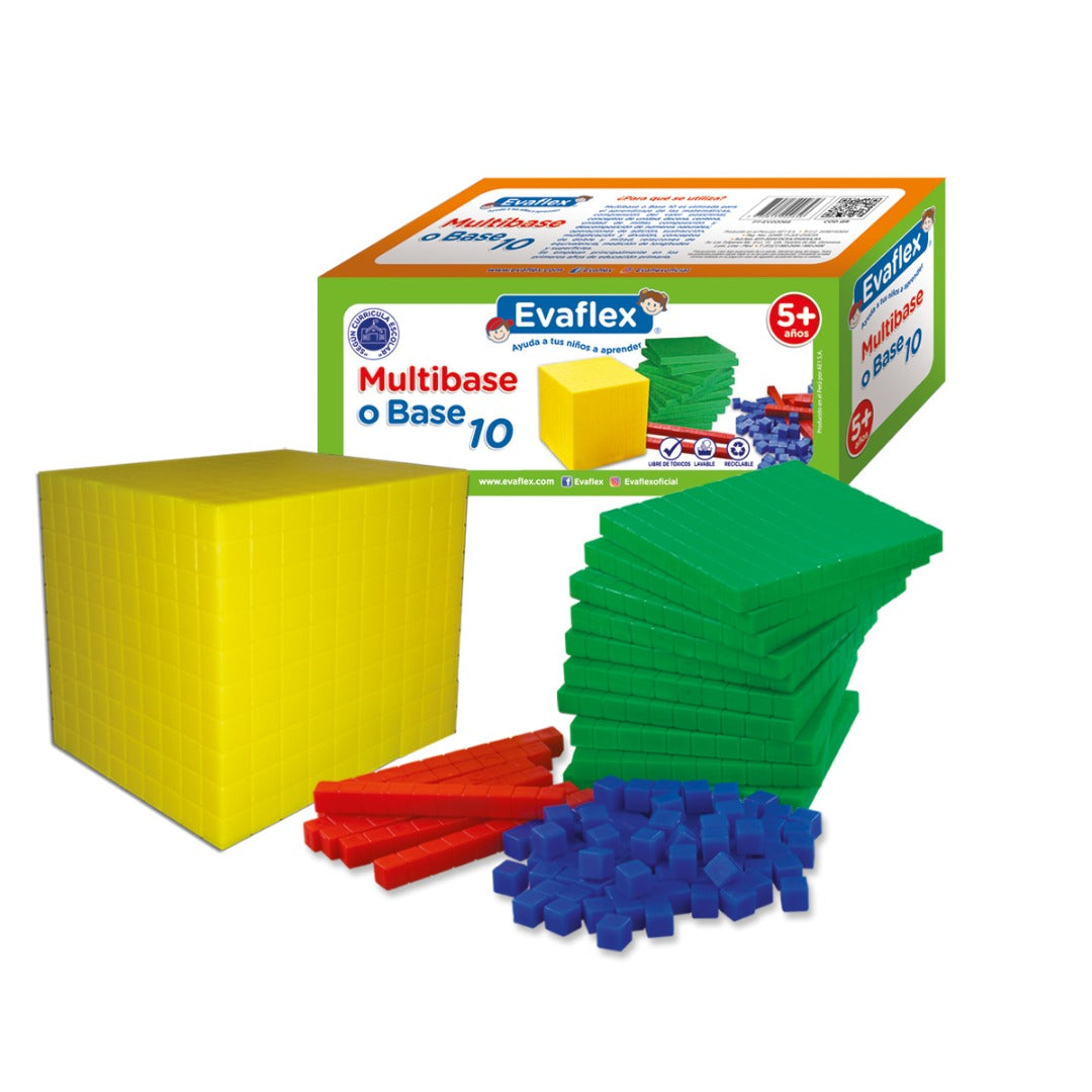 Multi Base Autocal Multibase 10 o Base 10 Evaflex en Caja Juego Didáctico Matemático ...