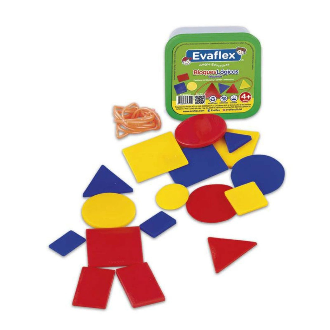 Bloques Lógicos Pequeños Evaflex 48 Piezas Juego Didáctico