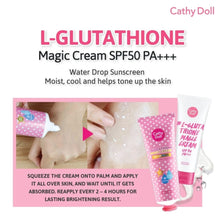 Cargar imagen en el visor de la galería, Bloqueador aclarante Cathy Doll L-Glutathione Magic Cream 138ml
