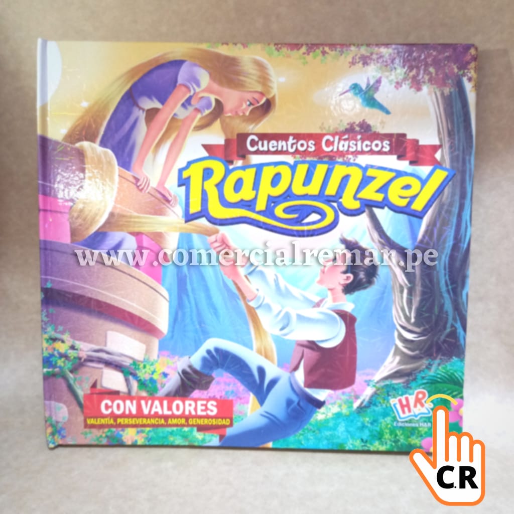 Cuento Clásico Tapa Dura Con Valores - Rapunzel