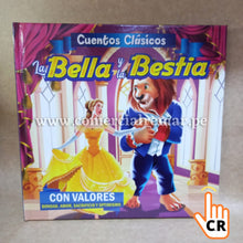 Cargar imagen en el visor de la galería, Cuento Clásico Tapa Dura Con Valores - La Bella y la Bestia
